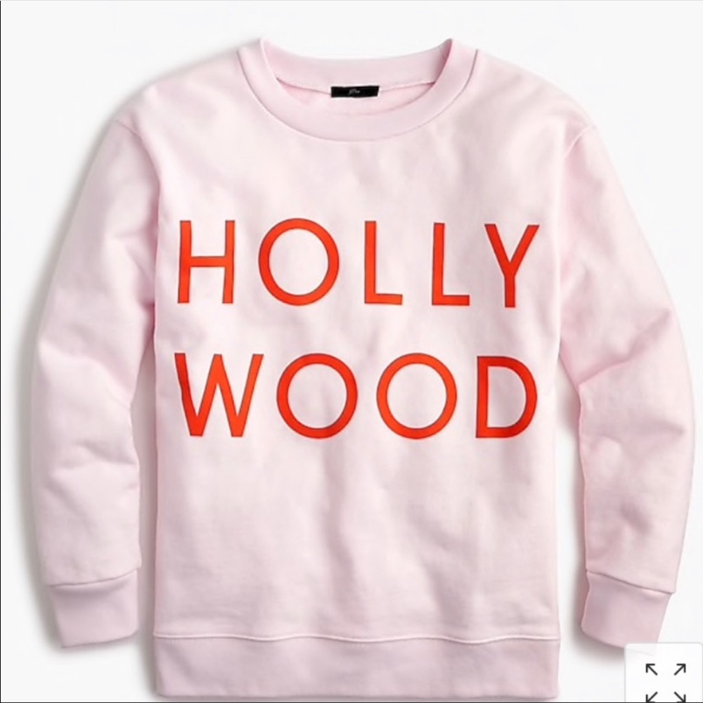 J.Crew size small Hollywood sweatshirt light pink